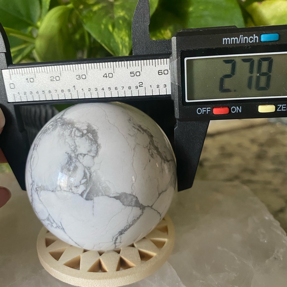 ✨🔮 Howlite Crystal Sphere - Picture 2 of 4